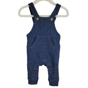 PL Baby Overalls Blue Size 3 Months Buttons Snaps Pockets Chambray Petite Lem